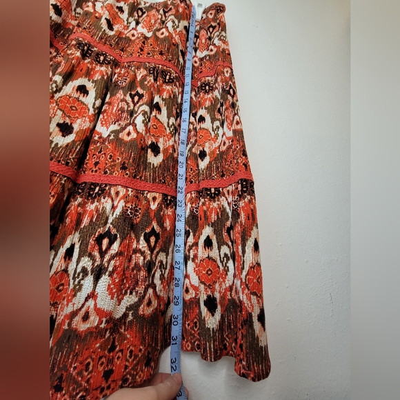 Vintage 2 Piece Coord Set Koret Skirt & Top XL Extra Large Boho Coordinating - Picture 7 of 13